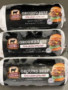 lot 4 image: Lot of 3 Certified Angus Beef Ground Beef 73 Percent Lean 1 lb Packages