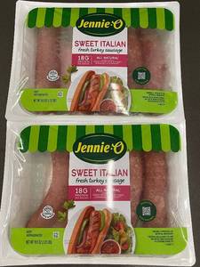 lot 6 image: 2 Packs Jennie-O Sweet Italian Fresh Turkey Sausage 19.5 oz Each