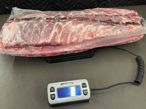 lot 151 image: WholeStone Pork Spareribs Medium VP Pack, 9lbs 15.6 ozs