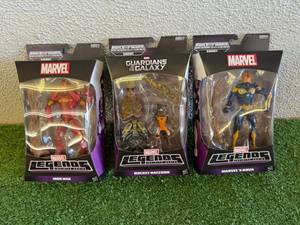 lot 37 image: Marvel Legends Iron Man, Rocket Raccoon & Marvels Nova