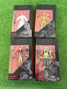 lot 104 image: Star Wars The Black Series C-3PO, Princess Leia Organa, Sabine Wren & Scarif Stormtrooper Squad Leader