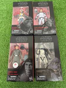 lot 126 image: Star Wars The Black Series General Veers, Rio Durant, Clone Commander Wolffe & Stormtrooper