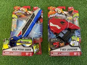 Power Rangers Gold Ptera Saber & T-Rex Launcher