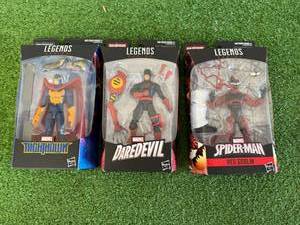 lot 166 image: Marvel Legends Nighthawk, Daredevil & Red Goblin