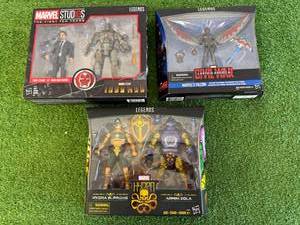 lot 168 image: Marvel Legends Hydra, Captain America & Iron Man Figures