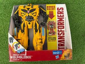 lot 215 image: Transformers Mega 1-Step Bumblebee