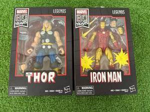 lot 261 image: Marvel Legends 80 Years Thor & Iron Man