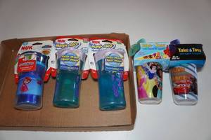 lot 387 image: 5 Kids Sippy Cups