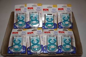 lot 388 image: 8 Nuk 2-Packs 0-6mo Pacifiers