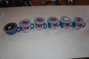lot 413 image: 6 Goodcook Stoneware Soup Mugs