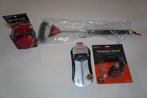lot 492 image: Assorted Grilling - Burger Press, Grill Cleaner, Thermometer