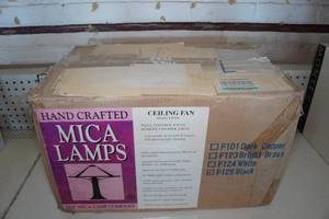 lot 558 image: Mica Lamps 52 Ceiling Fan