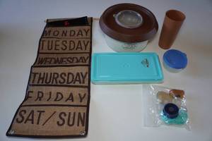 lot 580 image: Serving Dish with Tupperware