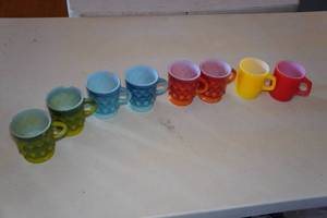 lot 645 image: Fire King Ware Mugs