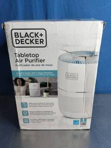 lot 18 image: BLACKDECKER Tabletop Air Purifier - 3-Stage Filtration System - HEPA Air Purifiers for Home