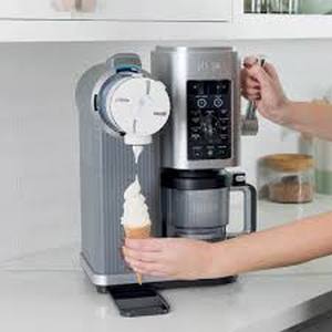 lot 3 image: Ninja Swirl by CREAMi Soft Serve Ice Cream Machine