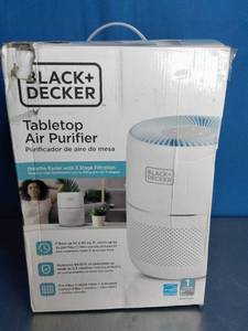 lot 30 image: BLACKDECKER Tabletop Air Purifier - 3-Stage Filtration System - HEPA Air Purifiers for Home