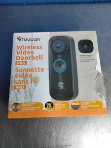 Toucan Wireless Video Doorbell PRO with a wireless chime