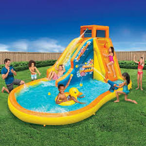 lot 55 image: Banzai Inflatable Pinata Bash Party Slide Water Park