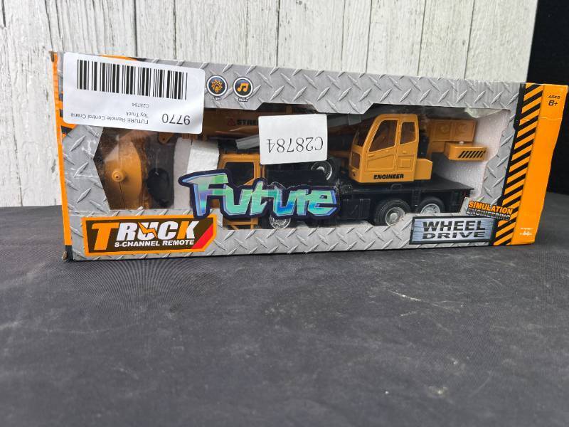 lot 9770 image: FUTURE Remote Control Crane Toy Truck