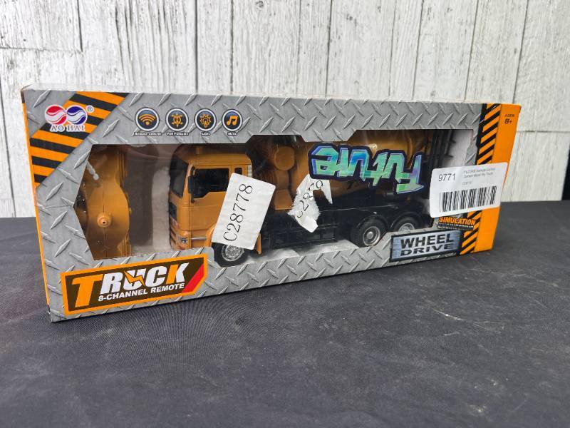 lot 9771 image: FUTURE Remote Control Cement Mixer Toy Truck