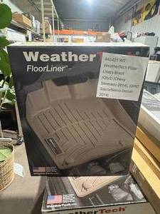 lot 10252 image: WeatherTech Floor Liner for 2014 Chevy SilveradoGMC SierraDenali