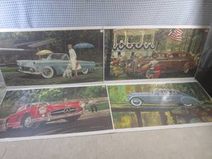 lot 21 image: (EC1) 4 Prints Of Vintage Cars 23 ...