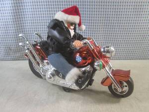 lot 47 image: (CNTR) Animated Santa On Motorcycle...