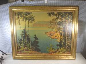 lot 90 image: (BS) Vintage Framed Carl Wendell Ra...