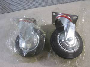 lot 101 image: (BSB) 2 New Heavy-Duty 6 Swivel Ca...