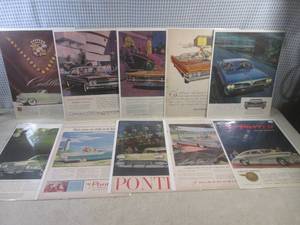 lot 115 image: (EC1) 10 Vintage Magazine Car Ads S...