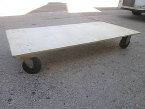 lot 134 image: (RMWS) Moving Dolly 48 x 24 Plywo...