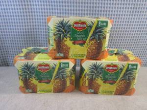 lot 233 image: (B-1) 3 - 6-Packs of Del Monte 100%...