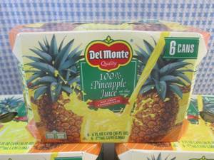 lot 234 image: (B-1) 3 - 6-Packs of Del Monte 100%...