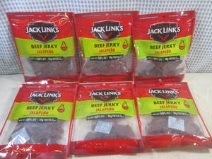 lot 238 image: (B-3) 6 Bags of Jack Links Jalapeno...
