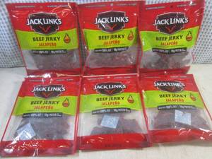 lot 240 image: (B-3) 6 Bags of Jack Links Jalapeno...