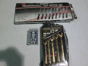 lot 6 image: 9pc professional nut driver set plu...