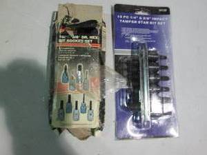 lot 7 image: 10pc 38in hex bit socket set plus ...