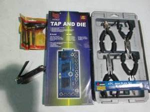 lot 23 image: 40pc Tap and Die set, 4pc mini plie...