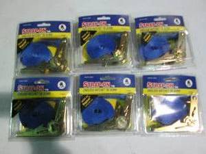 lot 28 image: 6pc 1in x 12ft endless ratchet tie ...