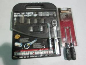 lot 31 image: 14pc 38in drive metric socket set ...