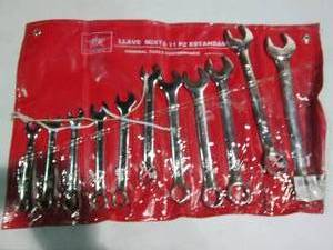 lot 40 image: 11pc SAE combination wrench set wit...