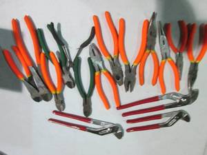 lot 43 image: Channel Lock, Diagonal, linesman an...