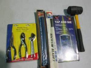 lot 54 image: 40pc Tap and Die set, 3pc 6in tool ...