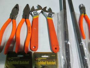 lot 57 image: 24in pey bars, ratchets, channel lo...