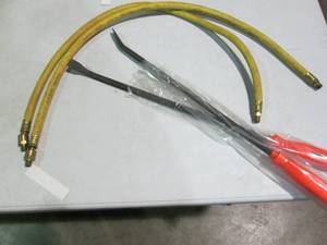 lot 68 image: Pair of swivel end rubberized air h...