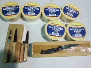 lot 85 image: 6-Rolls premium masking tape 1.89yd...