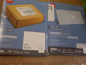 lot 25 image: 3000 Office Depot Address Labels an...