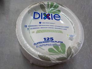 lot 45 image: 125 ct Dixie 8 12 Diameter Paper ...
