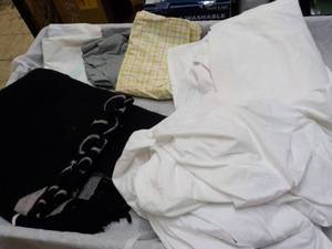 lot 53 image: Throw, Pillow Cases, Twin Sheet and...